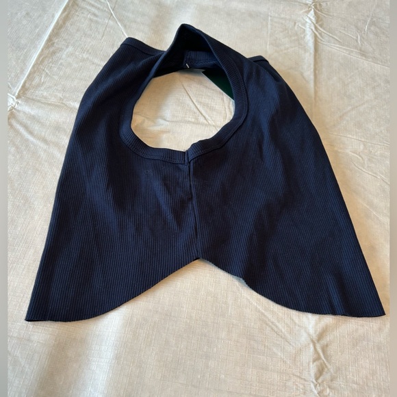 wild fable Ribbed Navy Cropped High-Neck Tank - Picture 3 of 4